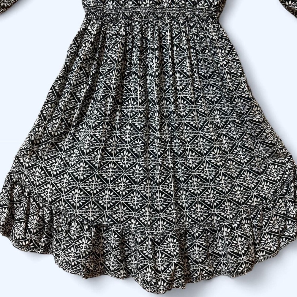 Abercrombie Kids Black and White Patterned Dress - Picture 5 of 7